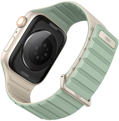 uniq_revix_evo_magnetic_apple_watch42_soft_mint_beige_3