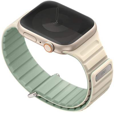 uniq_revix_evo_magnetic_apple_watch42_soft_mint_beige_2