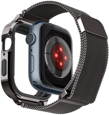 Spigen_metal_fit_pro_apple_watch45мм_graphite_4