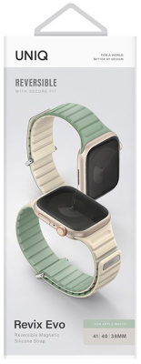 uniq_revix_evo_magnetic_apple_watch42_soft_mint_beige_4