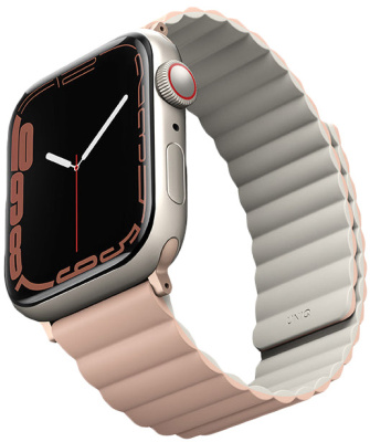 uniq_revix_reversible_magnetic_apple_watch42_beige_pink_2